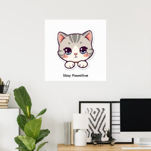 Fique com Pata Positiva Poster de Berçário de Ga