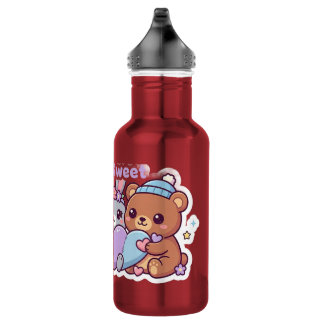 Fique Doce Amigos Animais Kawaii Garrafa de Água P