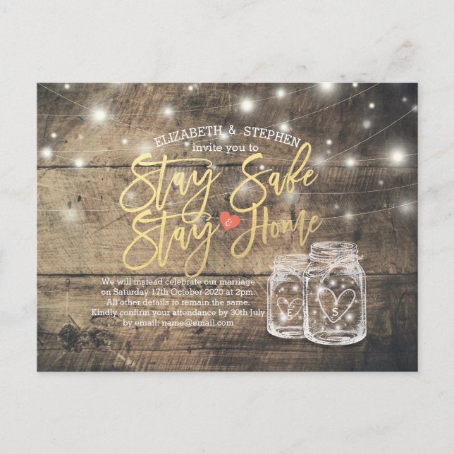 FIQUE EM CASA FIQUE SEGURO ANÚNCIO DE CASAMENTO AD (Frente)