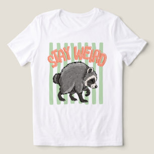 Fique Estranho Cute Guaxinim Engraçado Animal Retr