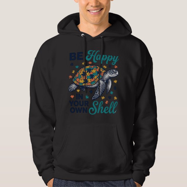 Fique Feliz Na Sua Própria Camisa De Tartaruga Des (Frente)