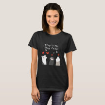 Fique Fofo Fique Aconchegante Camiseta Feminina Pa