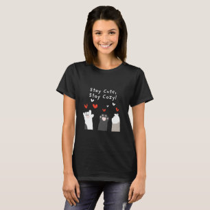 Fique Fofo Fique Aconchegante Camiseta Feminina Pa