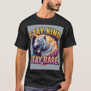 Fique Gentil Fique Raro Camiseta com Citação Neg