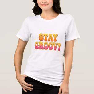 Fique Groovy Retro Tipografia Bolha Gráfica dos An