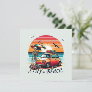 Fique na praia - Retro Vibes - Esqueleto