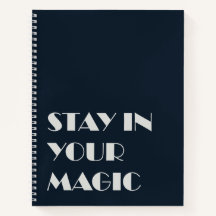Fique no Seu Caderno Minimalista Mágico