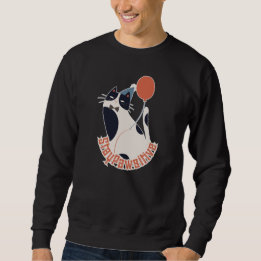 Fique Pawsitivo Suéter de Gato Tuxedo Motivacional