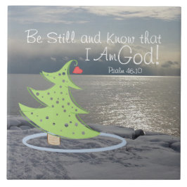 Fique quieto e conheça Deus Bíblia Verso, Natal