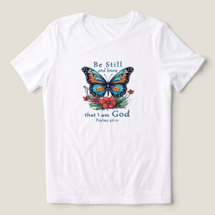 Fique quieto e saiba que eu sou Deus Bíblia Verso