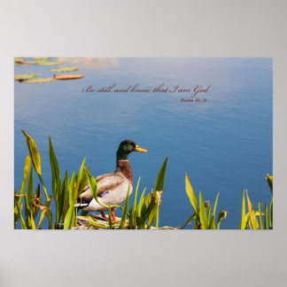 "Fique quieto e saiba que eu sou Deus" poster