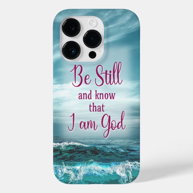 Fique quieto e saiba que sou Deus (Verso)