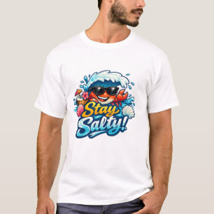 Fique Salgado – Camiseta Básica Masculina de Verão