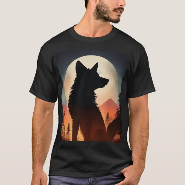 "Fique Selvagem" - Camisa Branca Impressa (Frente)