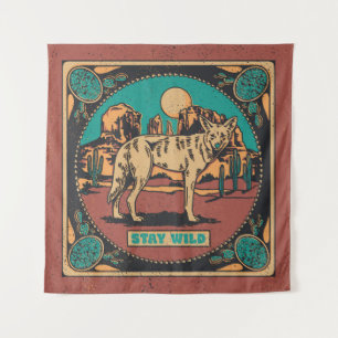 Fique Selvagem Coyote Tapeçaria