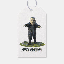 Fiquem Assustados! Etiqueta de presentes do monstr