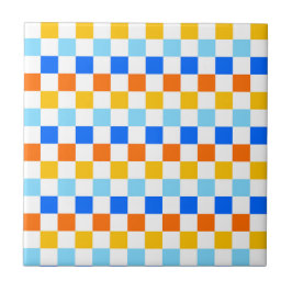 Fire and ice checkerboard pattern
