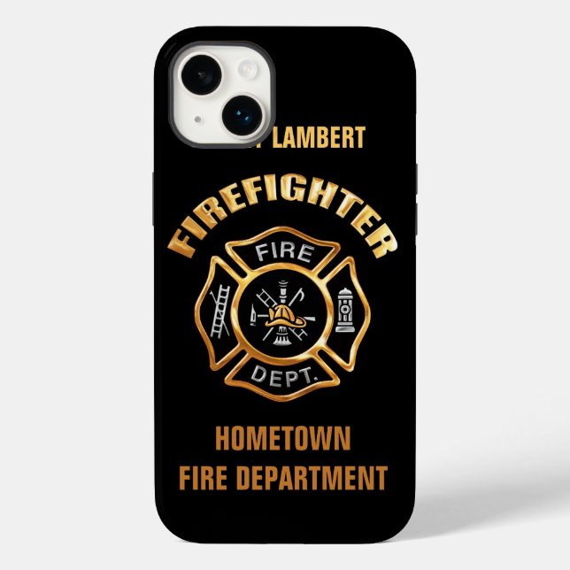 Fire Department Dourado Name Modelo (Verso)