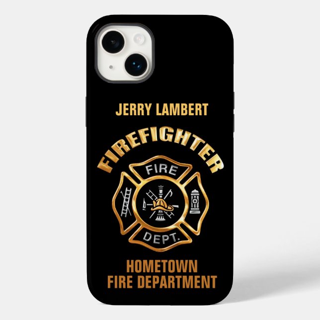 Fire Department Dourado Name Modelo (Verso)