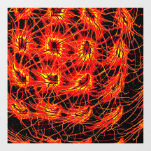 Fire Grid Sticker