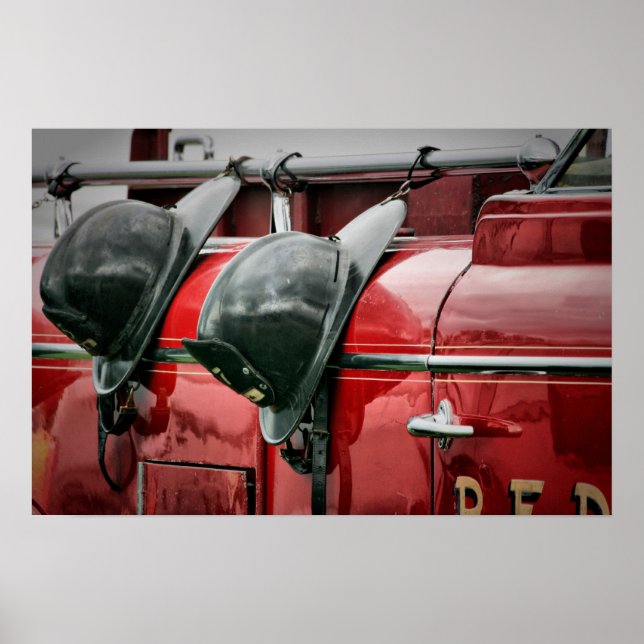 Fire helmets Poster (Frente)