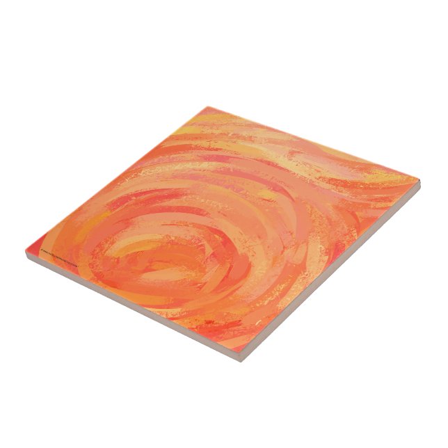 Fire Lake Orange Swirl (Lateral)