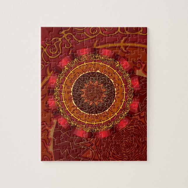Fire Mandala Quebra-cabeça (Vertical)