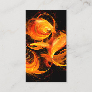 Fireball Abstrato Art Cartão de visita