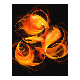 Fireball Abstrato Art Flyer