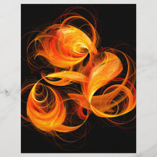 Fireball Abstrato Art Flyer