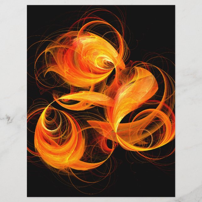 Fireball Abstrato Art Flyer (Frente)