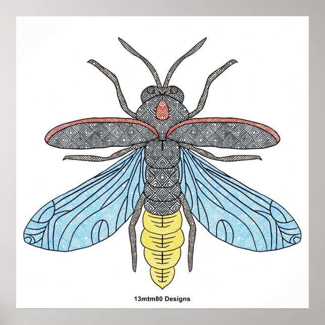 Firefly (branco) - Poster Impressão (Frente)