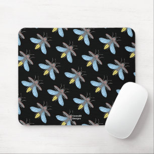 Firefly (padrão preto) - Mouse Pad