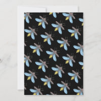 Firefly (preto) - Cartão de Saudação