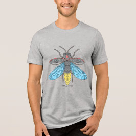 Firefly (vívido) - Camisa Tri-Blend masculino