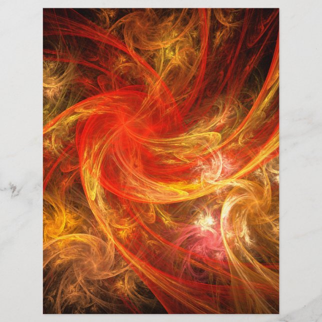 Firestorm Abstrato Art Flyer (Frente)