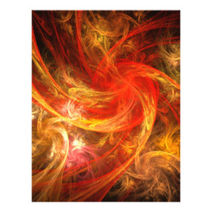Firestorm Nova Abstrato Art Flyer