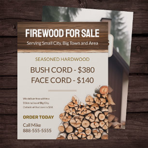 Firewood Para Venda De Folheto Comercial