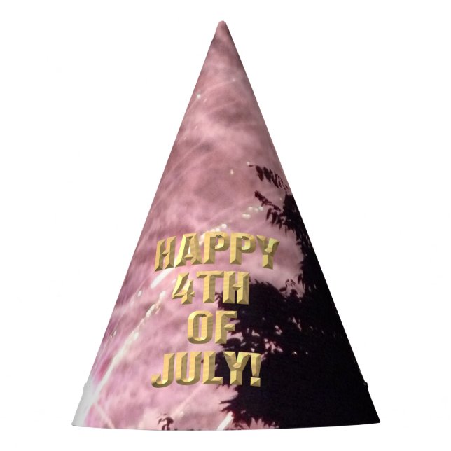 Fireworks 17 4º do chapéu de festa de julho (Frente)