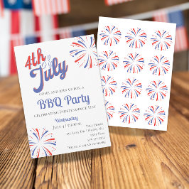 Fireworks 4 de julho de Convite de festas de CHURR