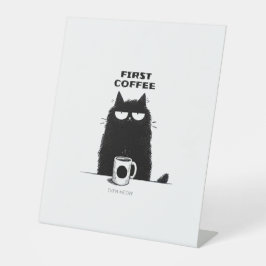 First Coffee Then Meow – Funny Cat Coffee Lover
