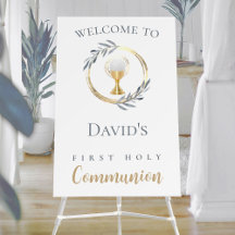 First Holy Communion welcome sign