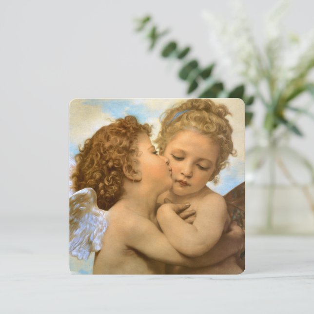 First Kiss (detalhe de anjo), de Bouguereau (Em pé/Frente)