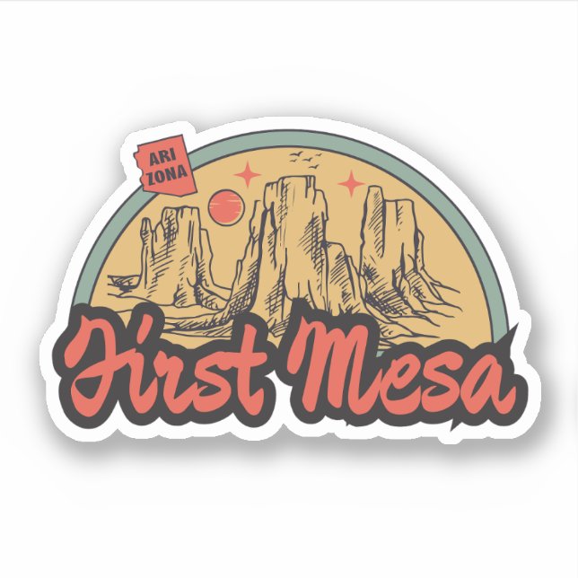 First Mesa, Arizona  Adesivo (Frente)