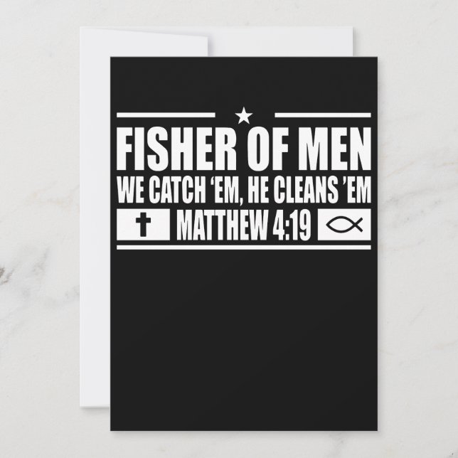 Fisher Of Men Christian Jesus Matt Gift Religioso (Frente)