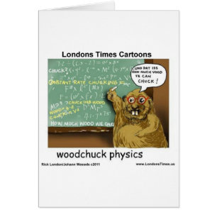 Física de Woodchuck Dão Camisetas Mogas e Cartões