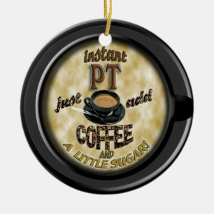 FÍSICO DO ENFEITES DE NATAL DE CAFÉ DE PT INSTANTÂ