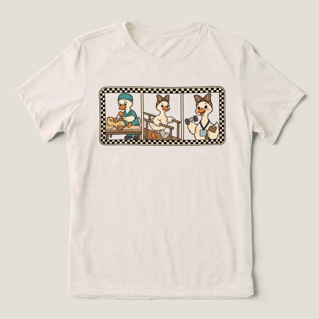 Fisioterapeuta Ganso Bobo Presente Vintage  (Design frontal)