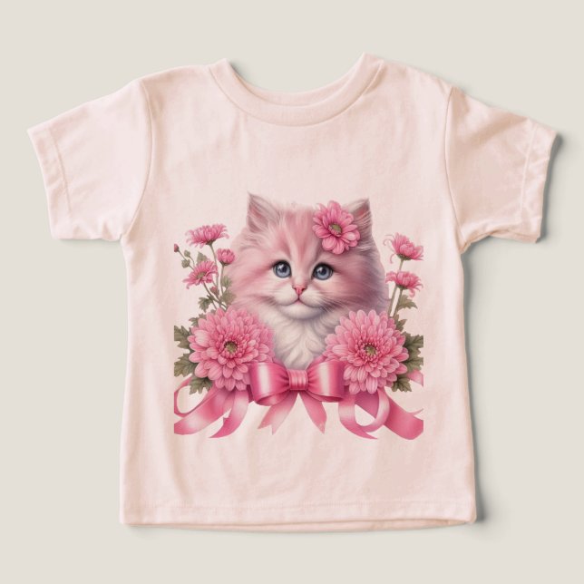 Fita Branca de Gato Rosa (Design frontal)