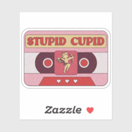 Fita Cassete do Stupid Cupid - Adesivo do Dia dos 